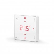 Bezvadu telpas temperatūras/mitruma termostats ar displeju un IR sensoru DANFOSS Icon2™